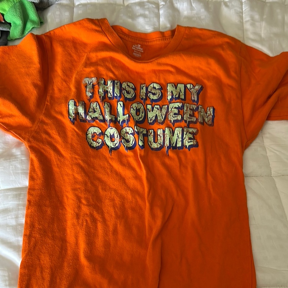 Orange Halloween Costume T-Shirt for Kids